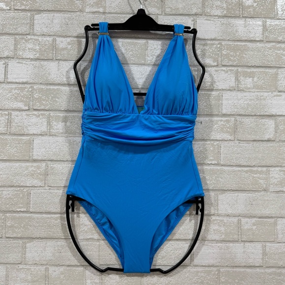 MELISSA ODABASH PANAREA ONE PIECE SWIMSUIT - OCEAN - SZ - 10 .US - Picture 4 of 14